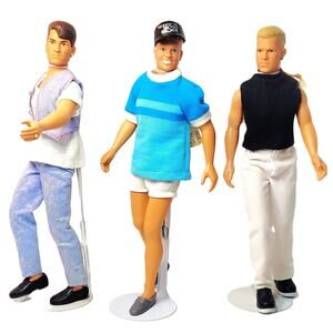 12" 90s Vintage 3 New Kids on the Block Boy Band Action Figure Set